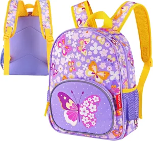 12-Inch Preschool Backpack for Girls, Kids Backpack for Boys & Girls, Perfect for Daycare and Preschool, Age 2-5 Years