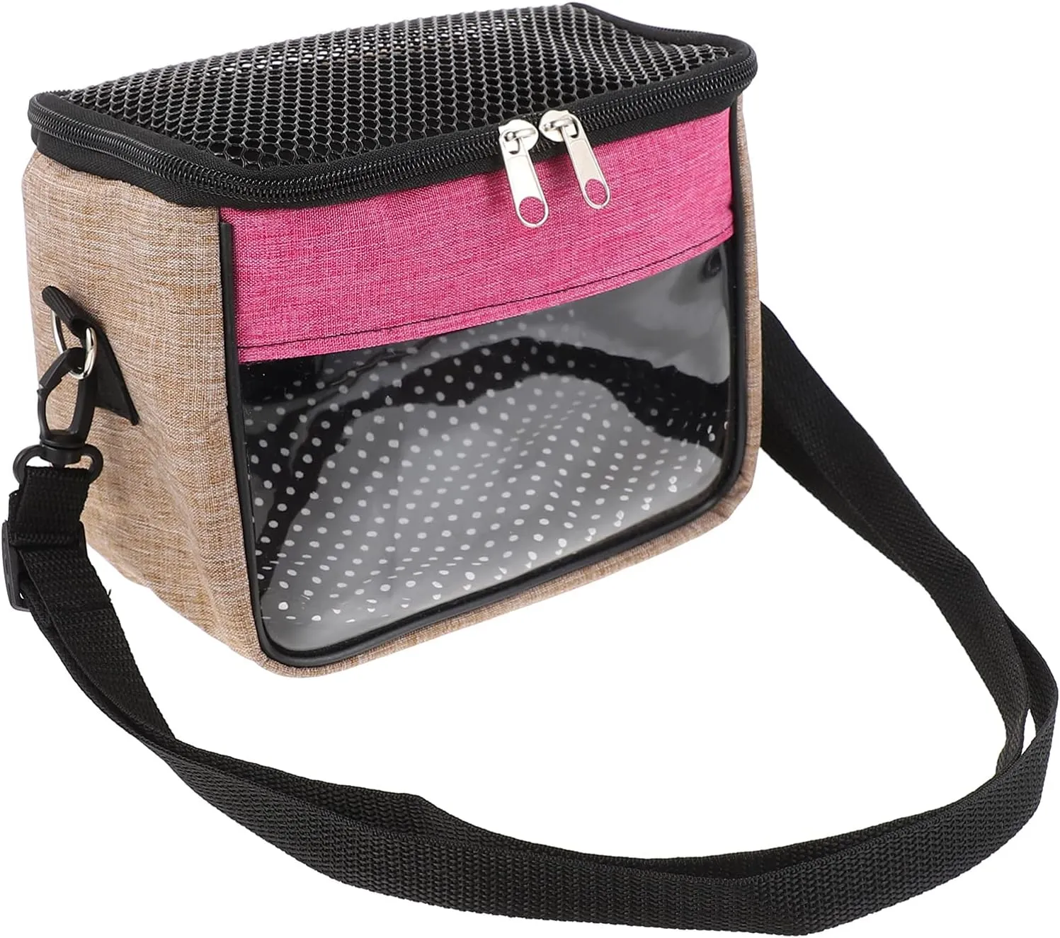 1pc Hamster Out Bag Outdoor Hedgehog Handbag Hamster Outdoor Bag Squirrel Sling Pet Carrier Cat Shoulder Bag Purses Hamster Carrier Bag Small Container Pink Small Dog Travel