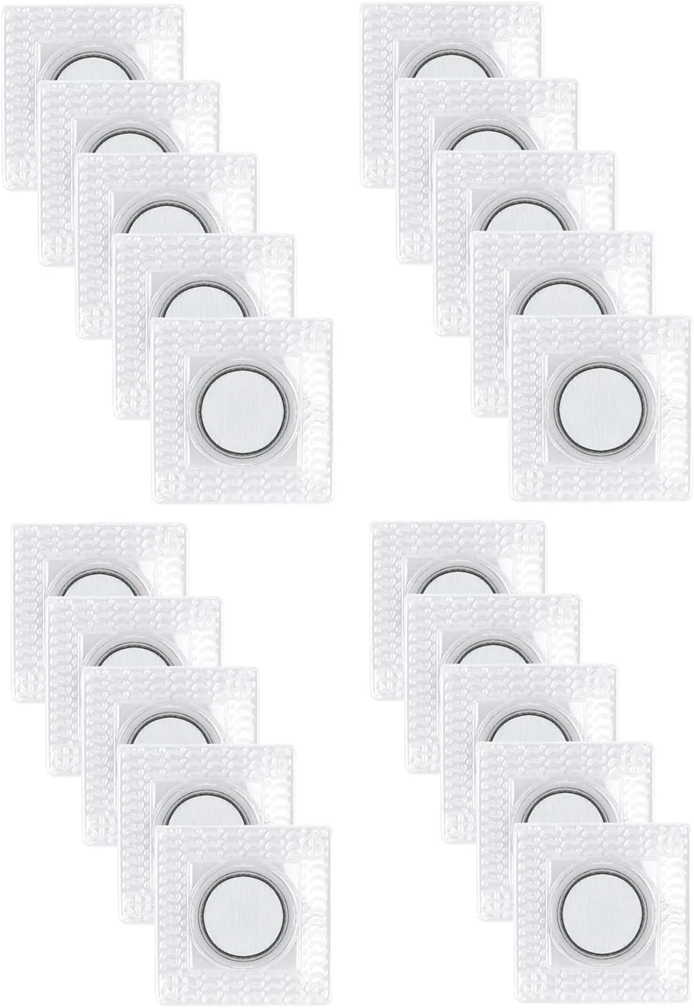 20 Pairs of Hidden Sewing Super Magnetic Snaps, PVC Hidden Sewing Wallet Closure Fasteners Magnetic Snaps Magnet Fasteners for Apparel Handbags Wallet Accessories DIY Craft Sewing Tools(1.4 Inch)