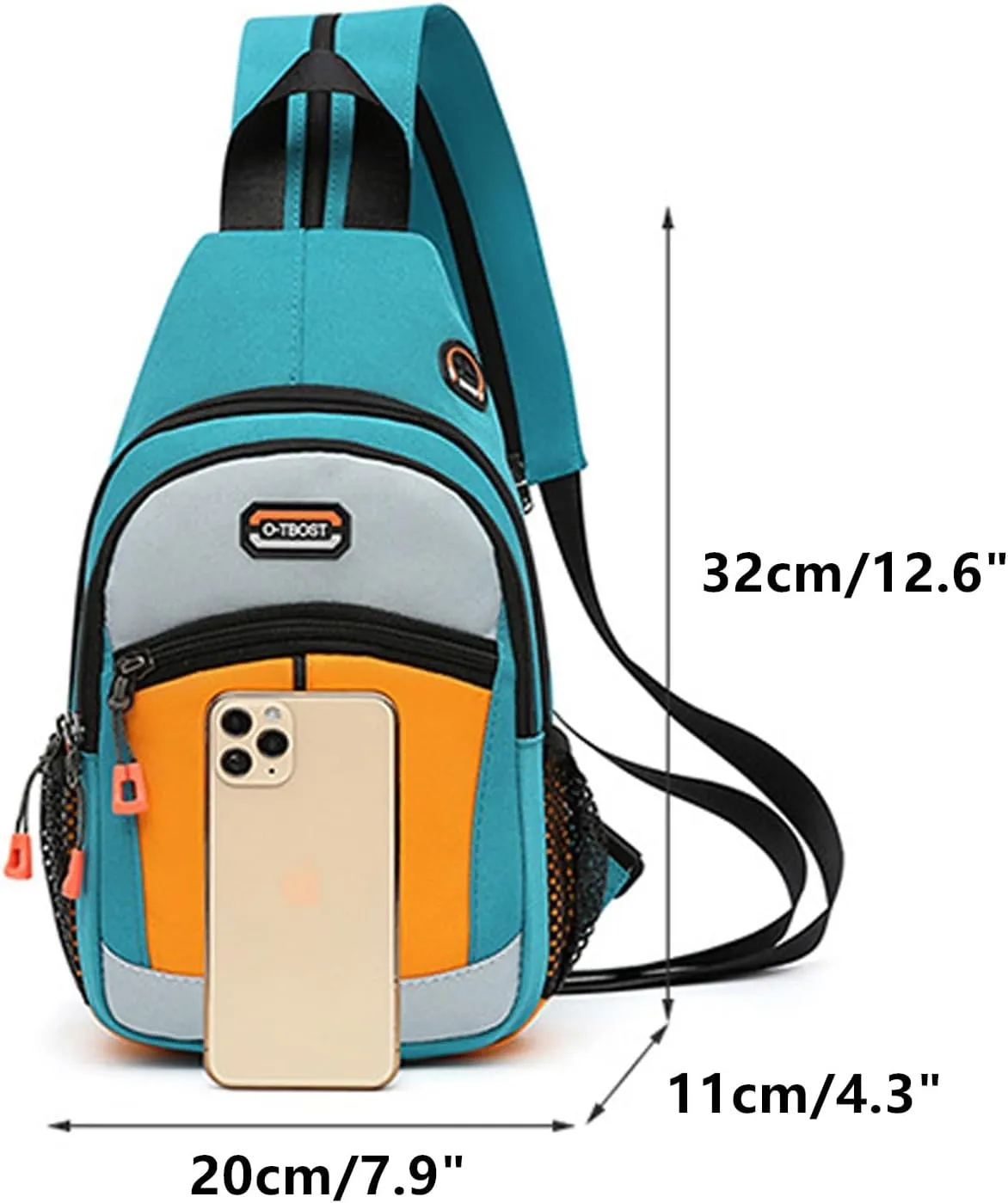 3 Ways Backpack Purse Waterproof Sling Crossbody Bag Travel Daypack for Men Women (Red)