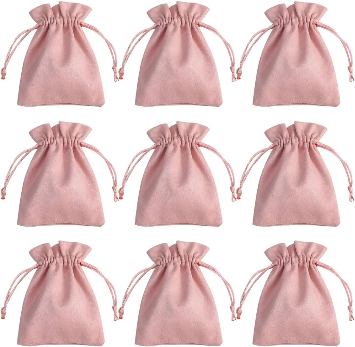 30 Pcs Pink Velvet Drawstring Bags Jewelry Pouches Jewelry Gift Bags Pouches Wedding Favors,3.9x5.9 inch