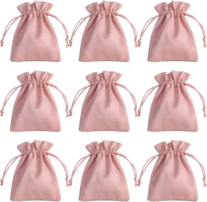 30 Pcs Pink Velvet Drawstring Bags Jewelry Pouches Jewelry Gift Bags Pouches Wedding Favors,3.9x5.9 inch