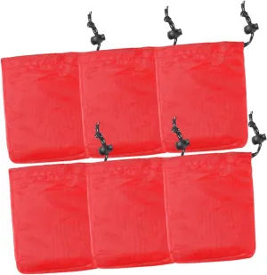 6Pcs Compact Drawstring Bags Lightweight Durable Storage Pouches for Outdoor Travel Bright Color Organizers for Items for Camping and Home Use