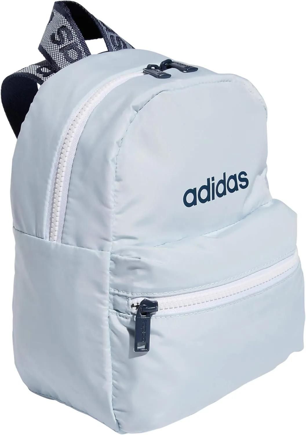 adidas Linear Mini Backpack Small Travel Bag Discontinued, Halo Blue/Crew Navy, OSFA