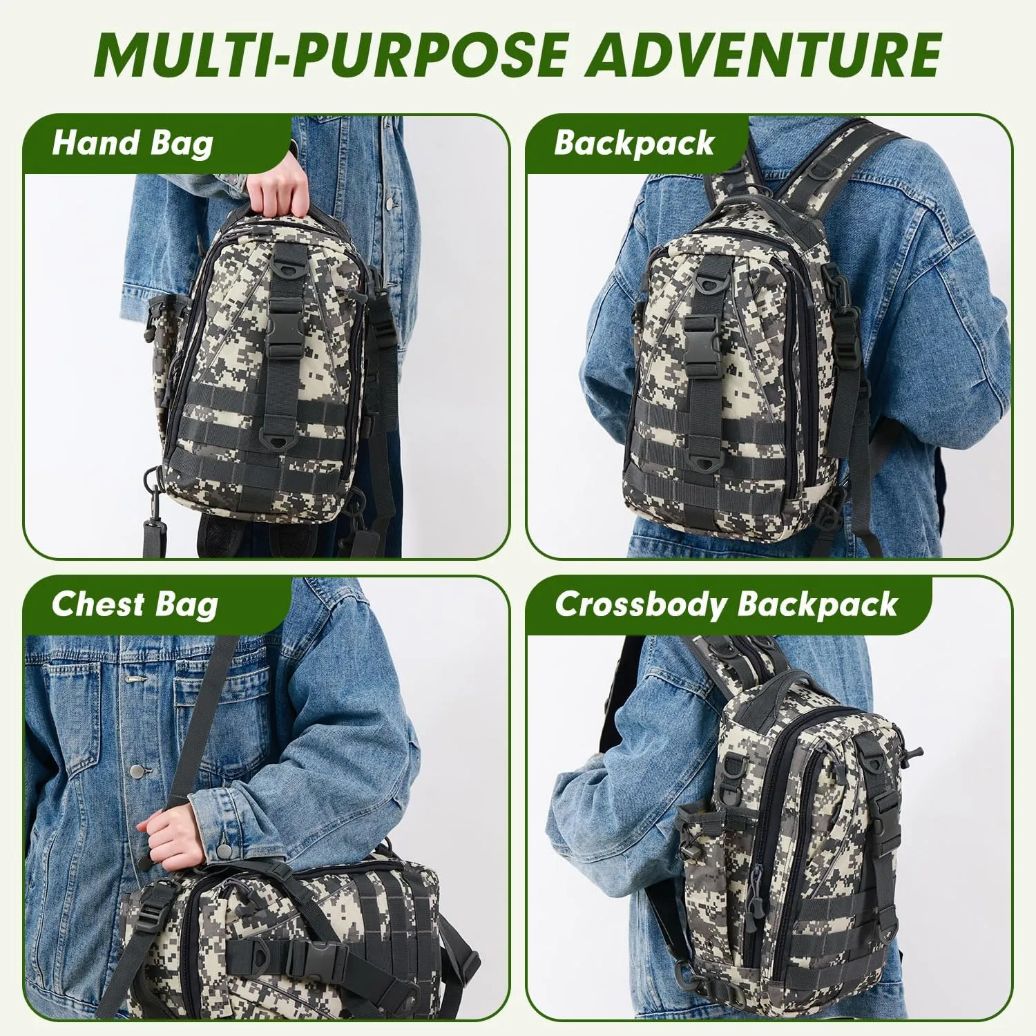 Aertiavty Fishing Backpack, Fishing Bag with Tackle Box, Compact Fishing Tackle Bag, Fishing Tackle Backpack with Rod Holder for Outdoor Sport Fishing Gifts for Men Women
