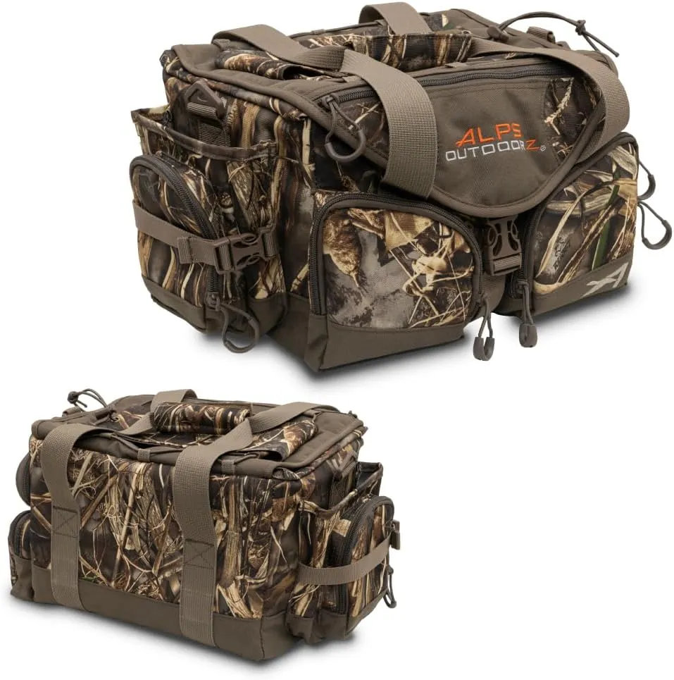 ALPS OutdoorZ Deluxe Floating Blind Bag - Waterproof Hunting Duffel Bag, with Removable Dividers, Thermos Sleeve & Padded Shoulder Strap