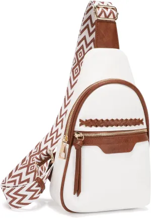 ALYSSA Large Sling Bag for Women Faux Leather Cross Body Purses 7L Crossbody Bags for Women