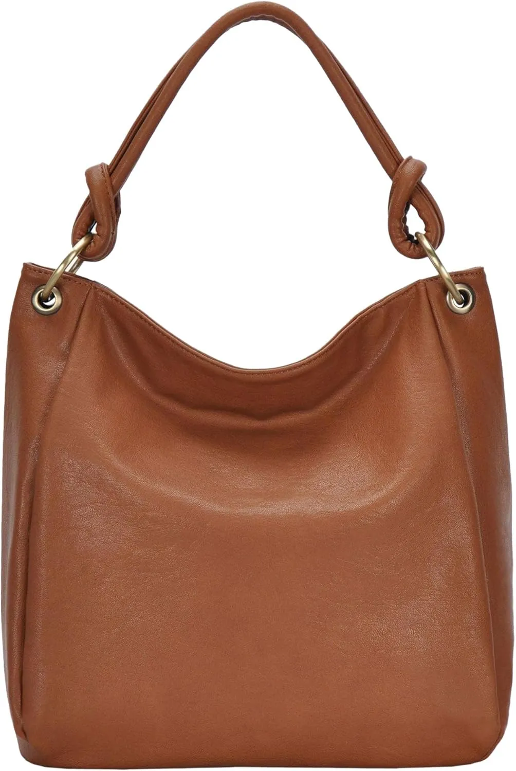 Amara Hobo | Top Handle Hobo Satchel, Soft Distressed Vegan Leather Handbag or Purse | 17" L x 5.25" W x 14" H