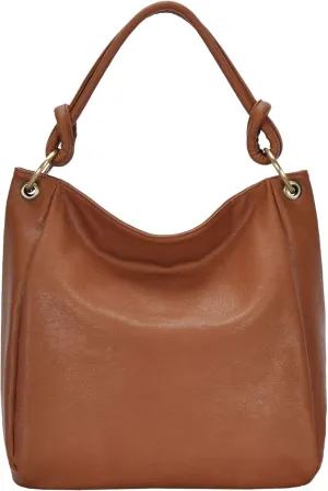 Amara Hobo | Top Handle Hobo Satchel, Soft Distressed Vegan Leather Handbag or Purse | 17" L x 5.25" W x 14" H