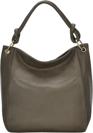 Amara Hobo | Top Handle Hobo Satchel, Soft Distressed Vegan Leather Handbag or Purse | 17" L x 5.25" W x 14" H