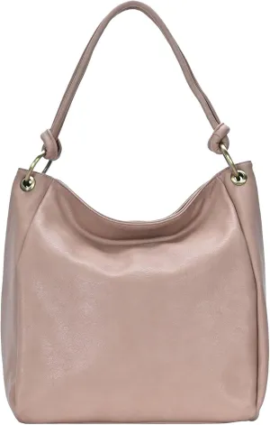 Amara Hobo | Top Handle Hobo Satchel, Soft Distressed Vegan Leather Handbag or Purse | 17" L x 5.25" W x 14" H