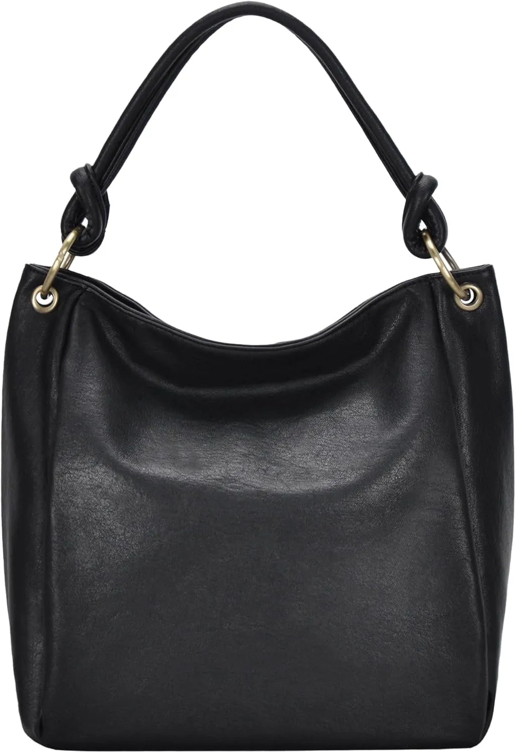 Amara Hobo | Top Handle Hobo Satchel, Soft Distressed Vegan Leather Handbag or Purse | 17" L x 5.25" W x 14" H