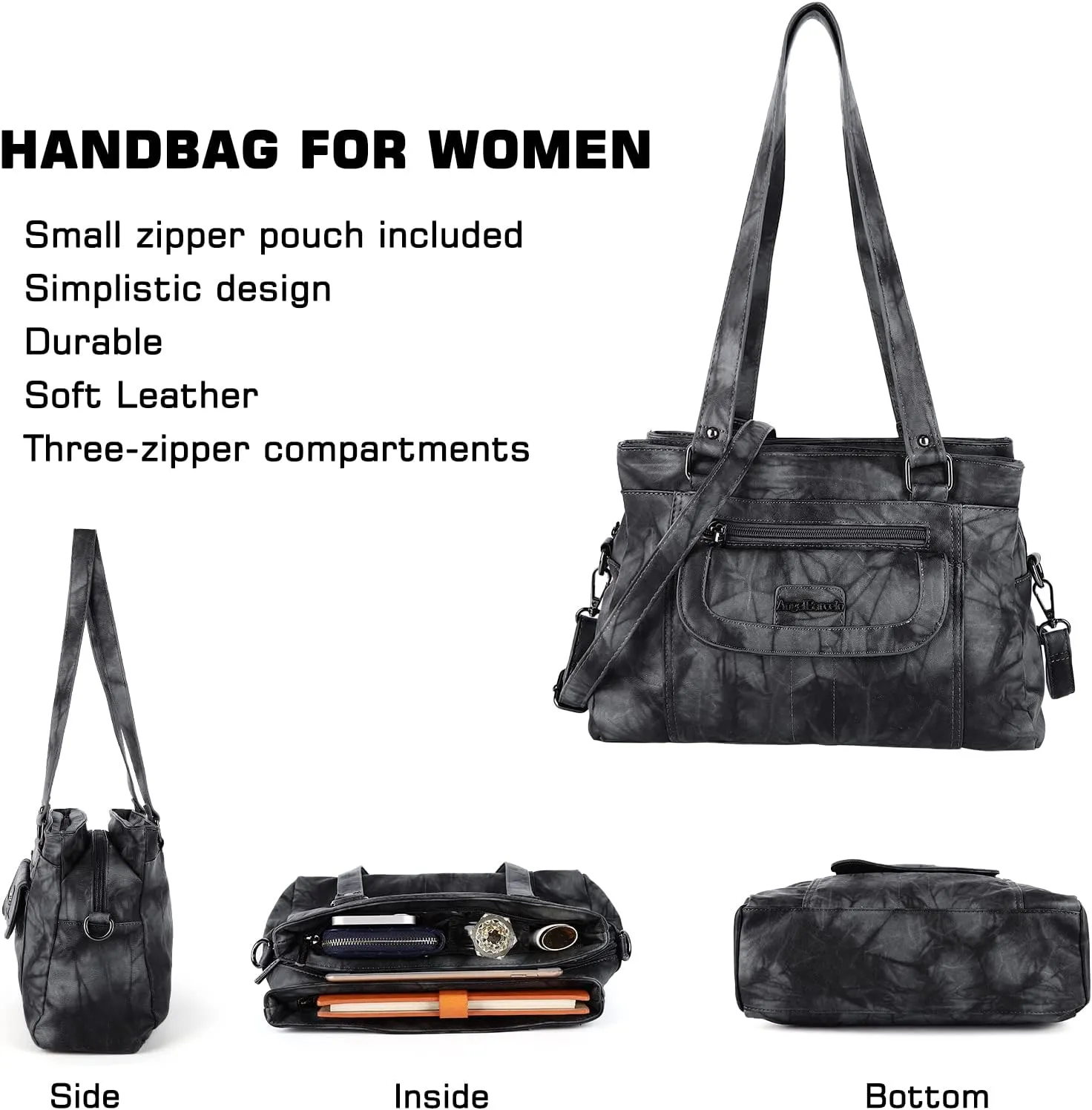 Angel Barcelo Purses and Handbags Women Fashion Tote Bag Shoulder Handbags Top Handle Satchel Hobo Purses