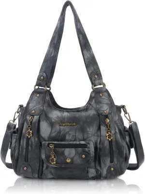 Angel Barcelo Womens Purses and Handbags PU Leather Shoulder Bag Fashion Hobo Bags for Girls