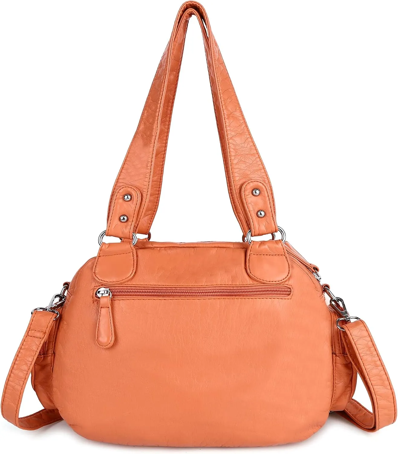 Angel Kiss Hobo Crossbody Purses for Women Shoulder Bag Multipocket Soft Hobo Purses Removable Strap Leather Handbags