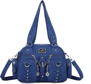 Angel Kiss Large Hobo Bags for Women Crossbody Bag Travel Shoulder bag Roomy Multi-functional Vegan Leather Satchel Tote