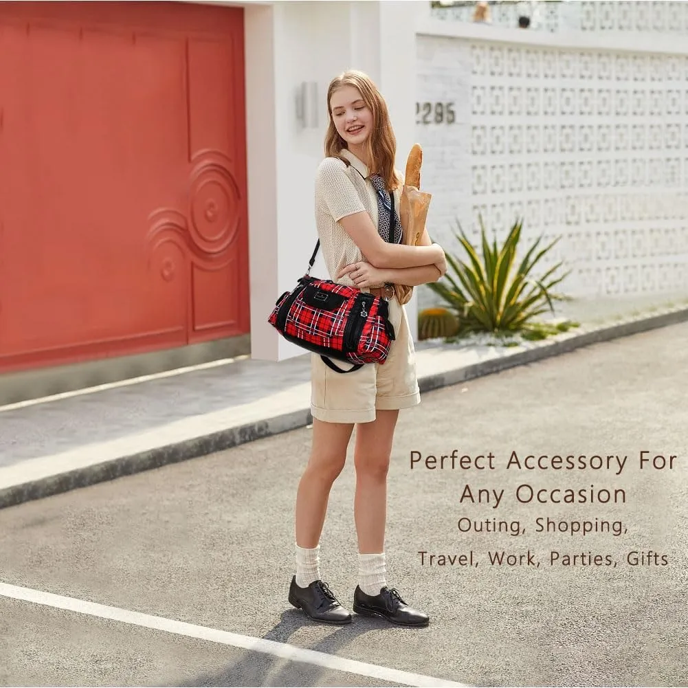 Angel Kiss Purses for Women, Large Shoulder Bag Hobo Tote Purse Mutipocket Faux Leather Satchel Hobo Purse
