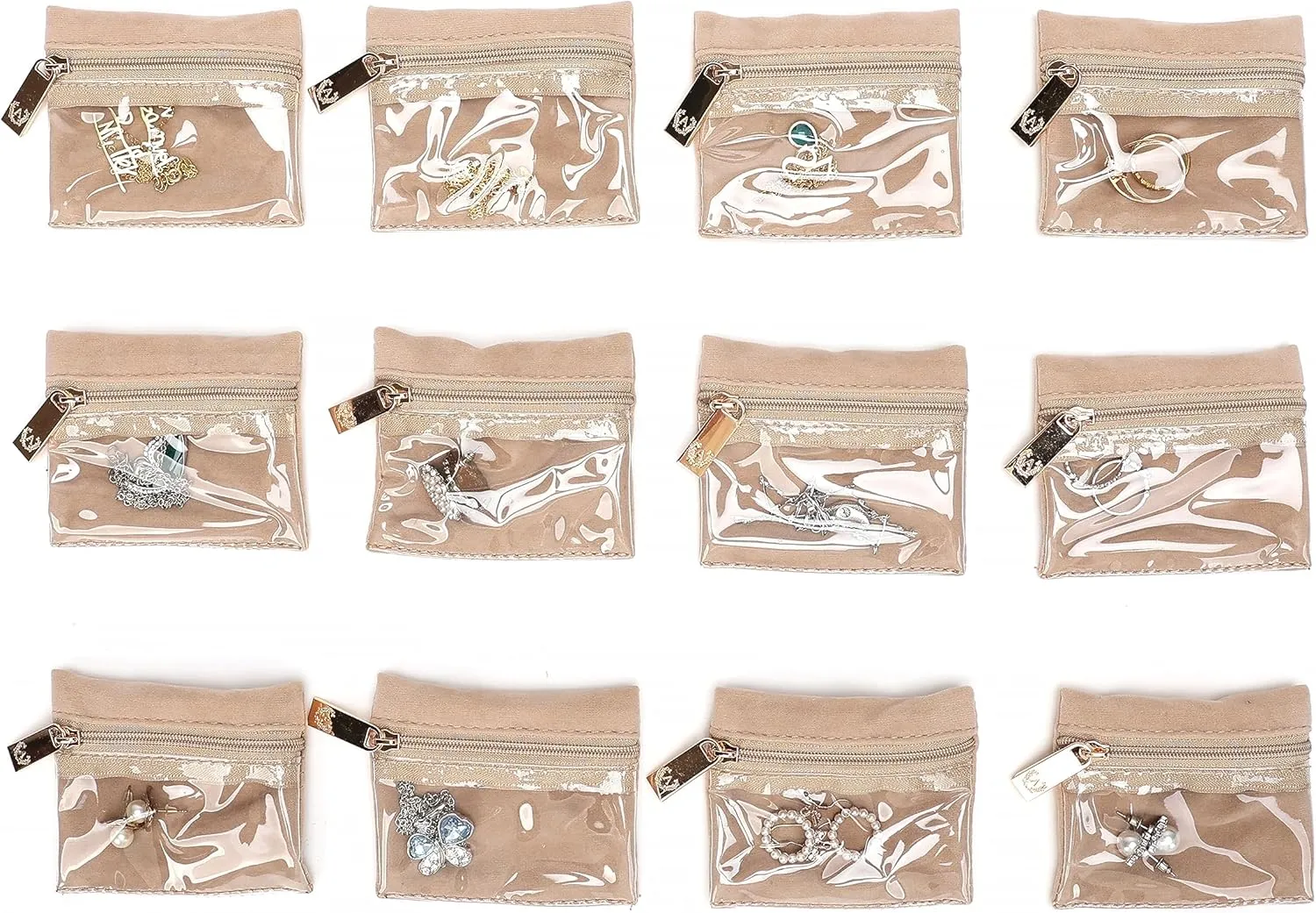 Angelina's Palace Jewelry Organizer Case Bridesmaid Gifts Travel Bag Vegan Leather Box for Necklace Earring Bracelet Ring(blossom victorian)