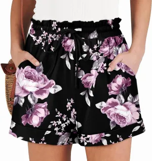 Angerella Women Casual Shorts Drawstring Comfy Elastic Waist Shorts Summer Pull On Short Pants with Pockets