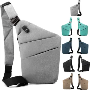 Anti Theft Bag Crossbody Purse-Anti Theft Travel Bag for Women & Men Slim Sling Bag CrossBody with Adjustable Strap