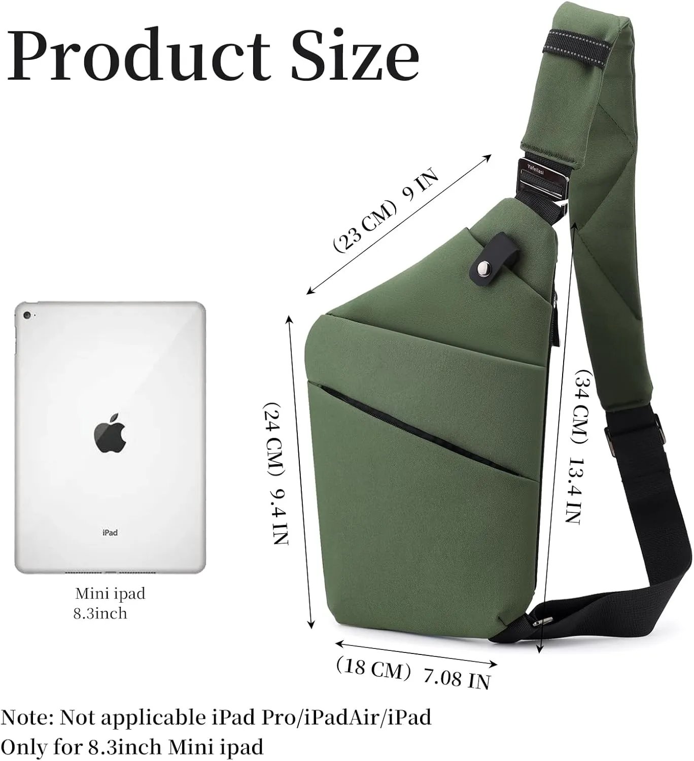 Anti Theft Bag Crossbody Purse-Anti Theft Travel Bag for Women & Men Slim Sling Bag CrossBody with Adjustable Strap