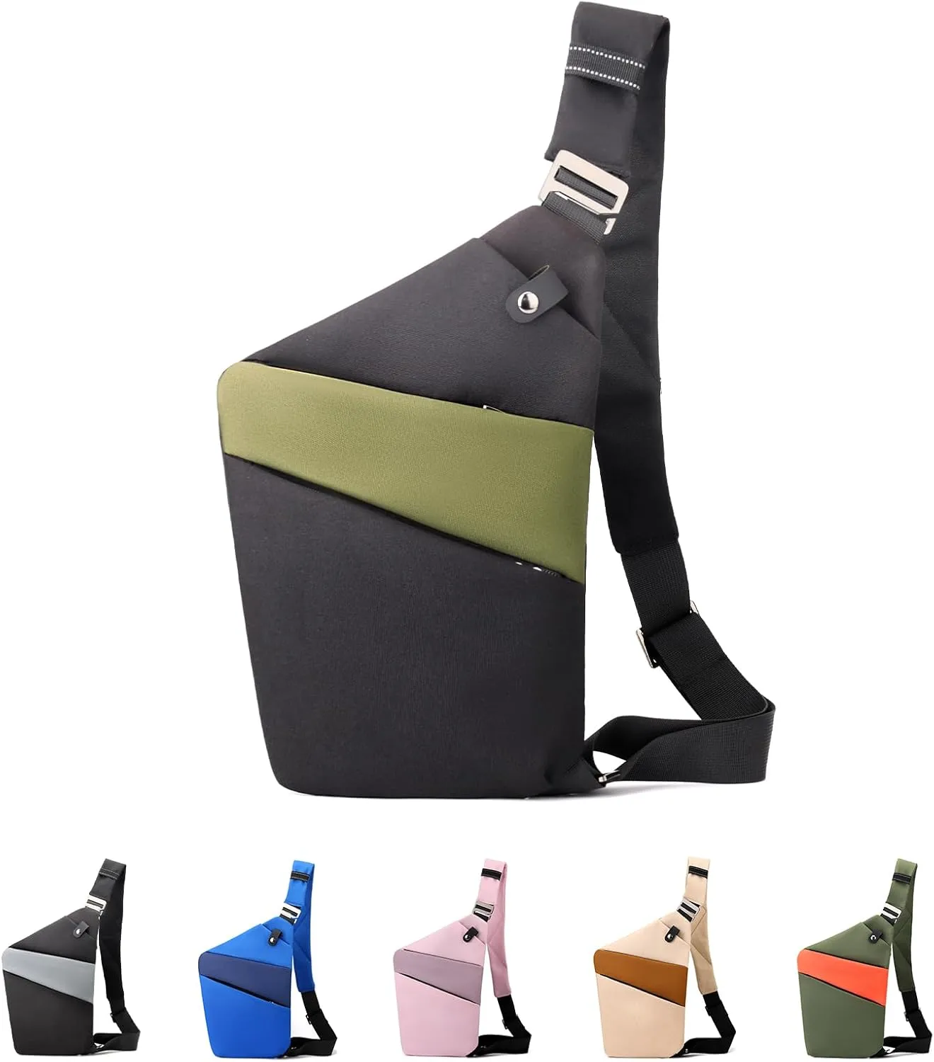 Anti Theft Bag Crossbody Purse-Anti Theft Travel Bag for Women & Men Slim Sling Bag CrossBody with Adjustable Strap