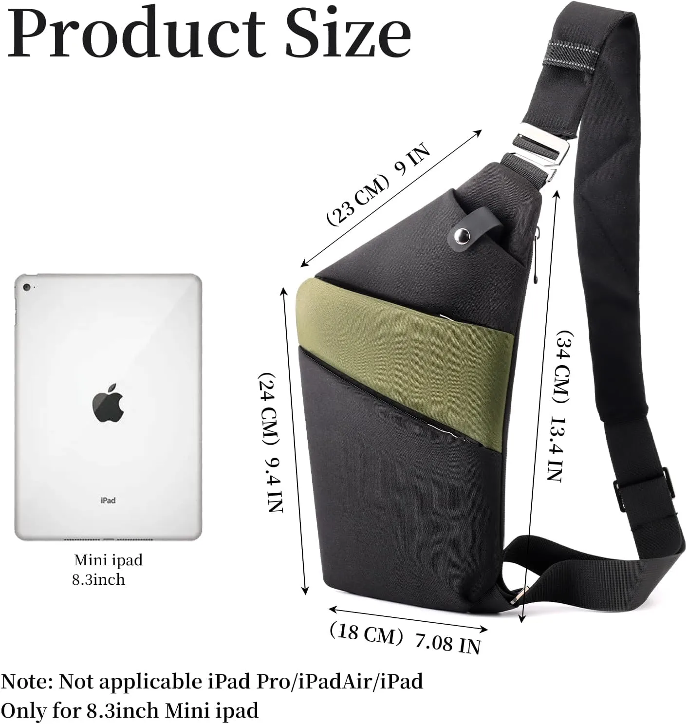 Anti Theft Bag Crossbody Purse-Anti Theft Travel Bag for Women & Men Slim Sling Bag CrossBody with Adjustable Strap