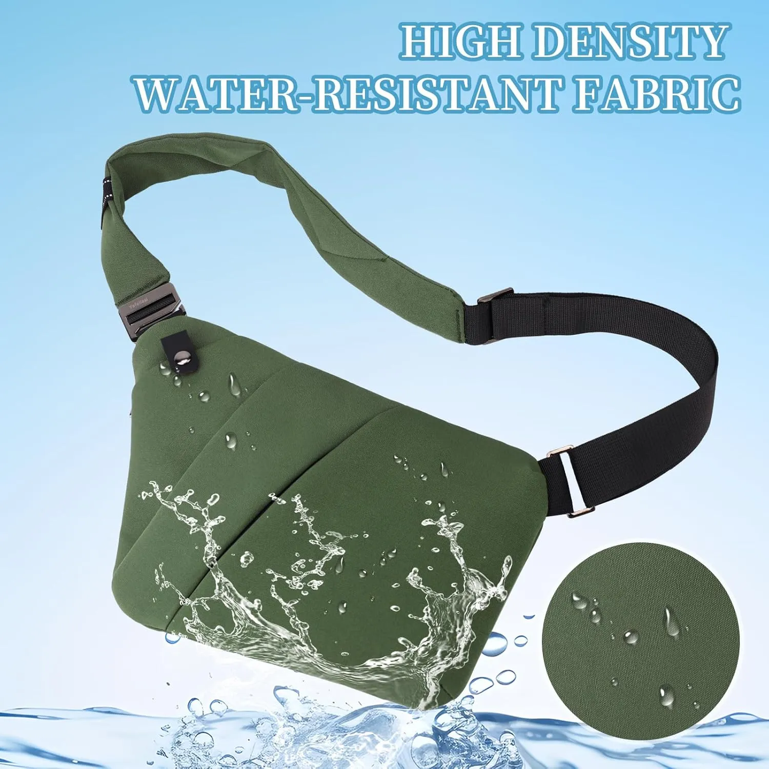 Anti Theft Bag Crossbody Purse-Anti Theft Travel Bag for Women & Men Slim Sling Bag CrossBody with Adjustable Strap
