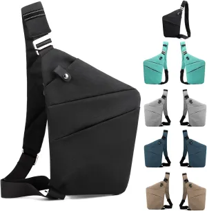 Anti Theft Bag Crossbody Purse-Anti Theft Travel Bag for Women & Men Slim Sling Bag CrossBody with Adjustable Strap