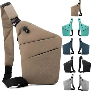 Anti Theft Bag Crossbody Purse-Anti Theft Travel Bag for Women & Men Slim Sling Bag CrossBody with Adjustable Strap