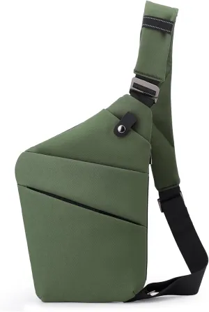 Anti Theft Bag Crossbody Purse-Anti Theft Travel Bag for Women & Men Slim Sling Bag CrossBody with Adjustable Strap