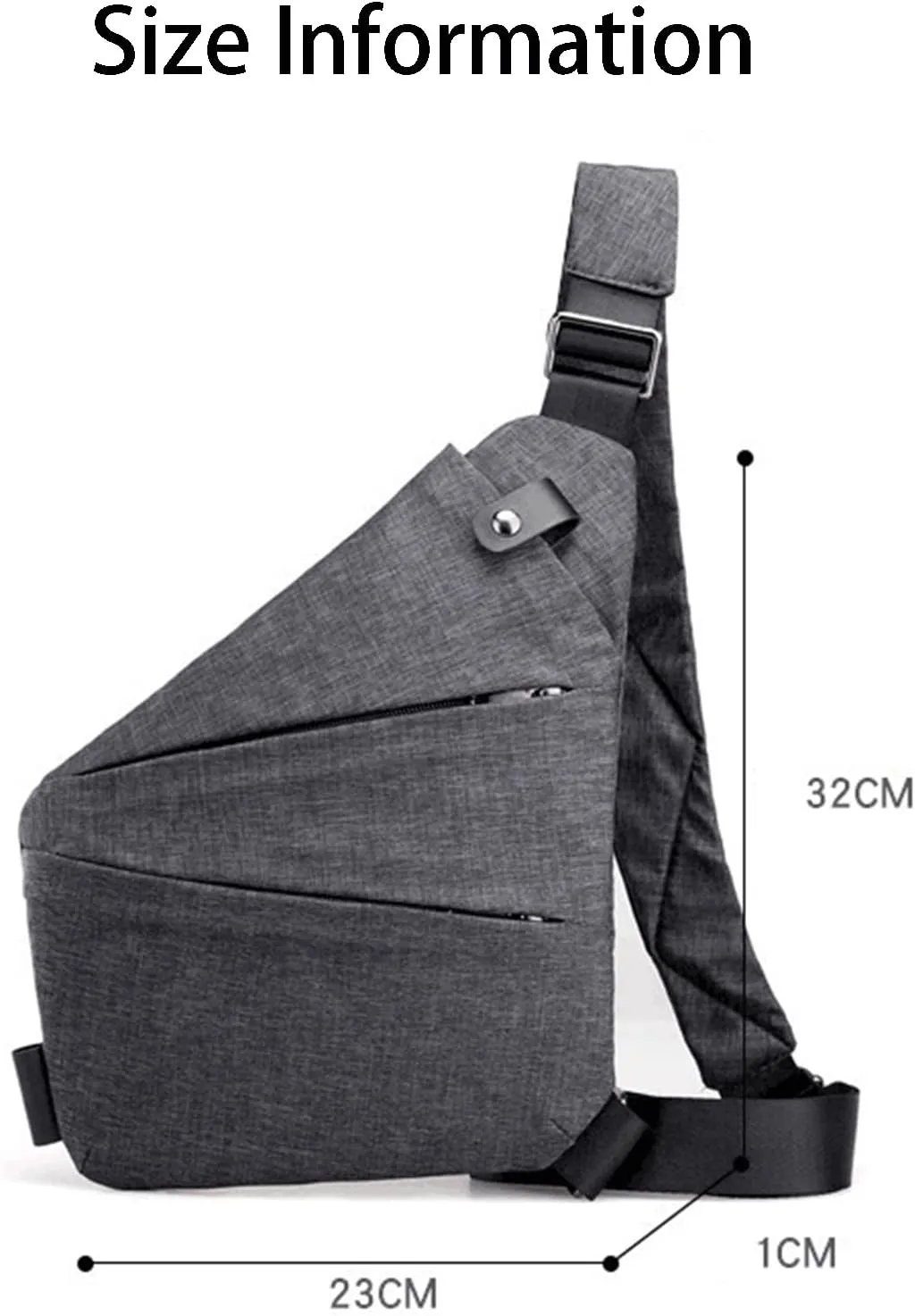 Anti Theft Travel Bag, Adjustable Strap Travel Purses Anti Theft Crossbody Bags for Women Men