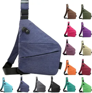 Anti Theft Travel Bag Crossbody, Multi-pocket Anti-theft Purses, Sling Bag with Adjustable Strap for Women Men