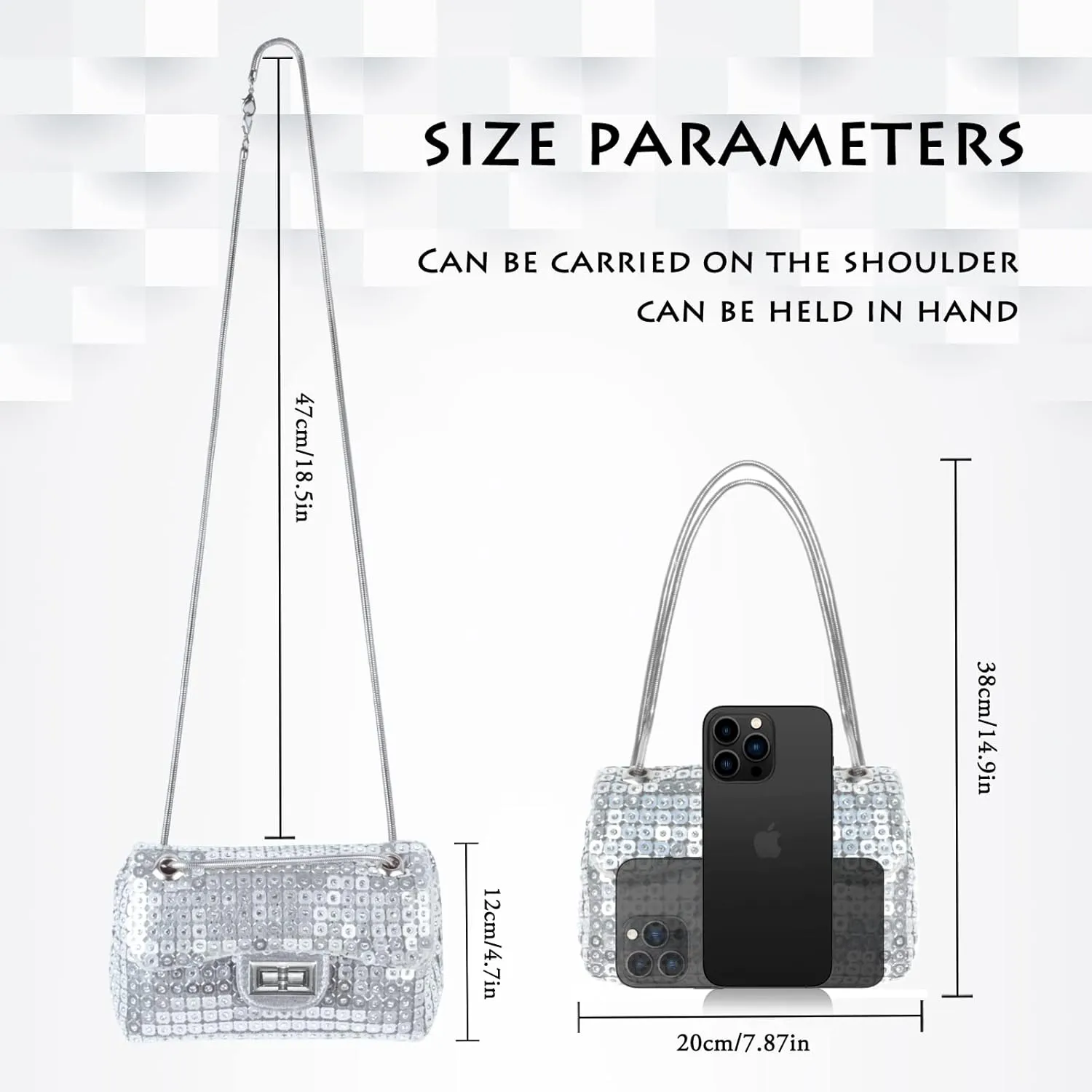 AOYUNHUI Hand Bags Purses for Women Rhinestone Bag Clutch Purses Party Wedding