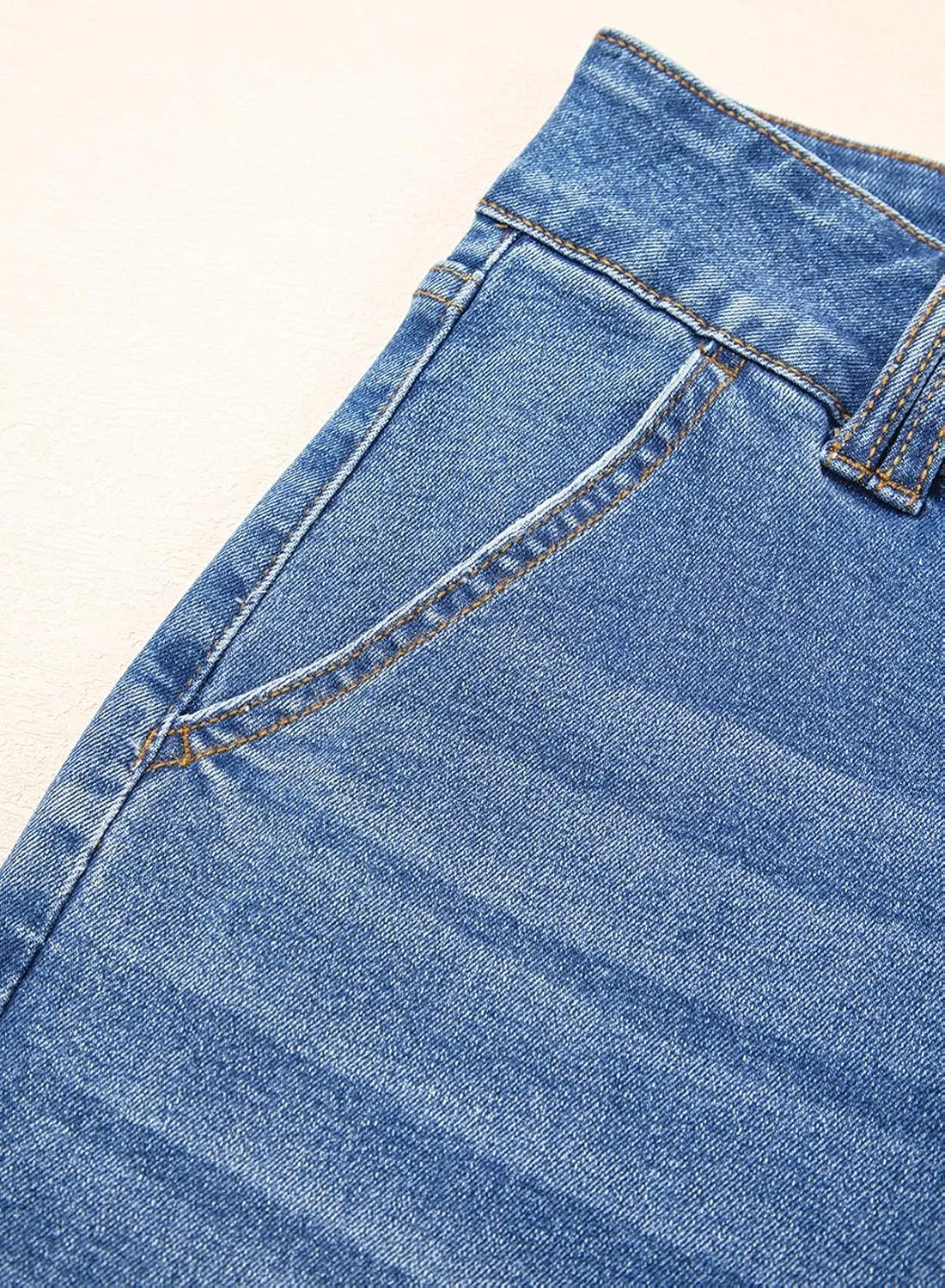 Astylish Jeans for Women Wide Leg High Waisted Stretchy Straight Leg Jean Baggy Trendy 2025 Denim Pants with Slanted Pockets
