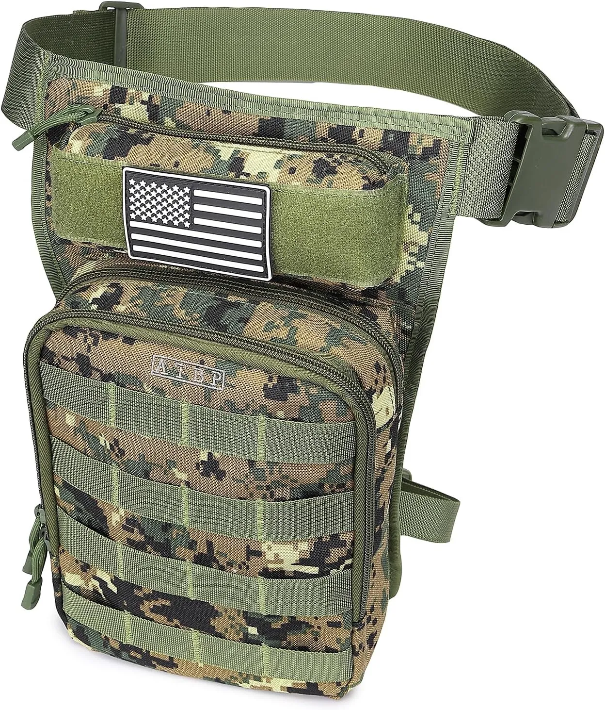 ATBP Tactical Drop Leg Bag For Men Motorcycle Thigh Pouch Bag Fanny Pack Waist Bag With Universal Holster