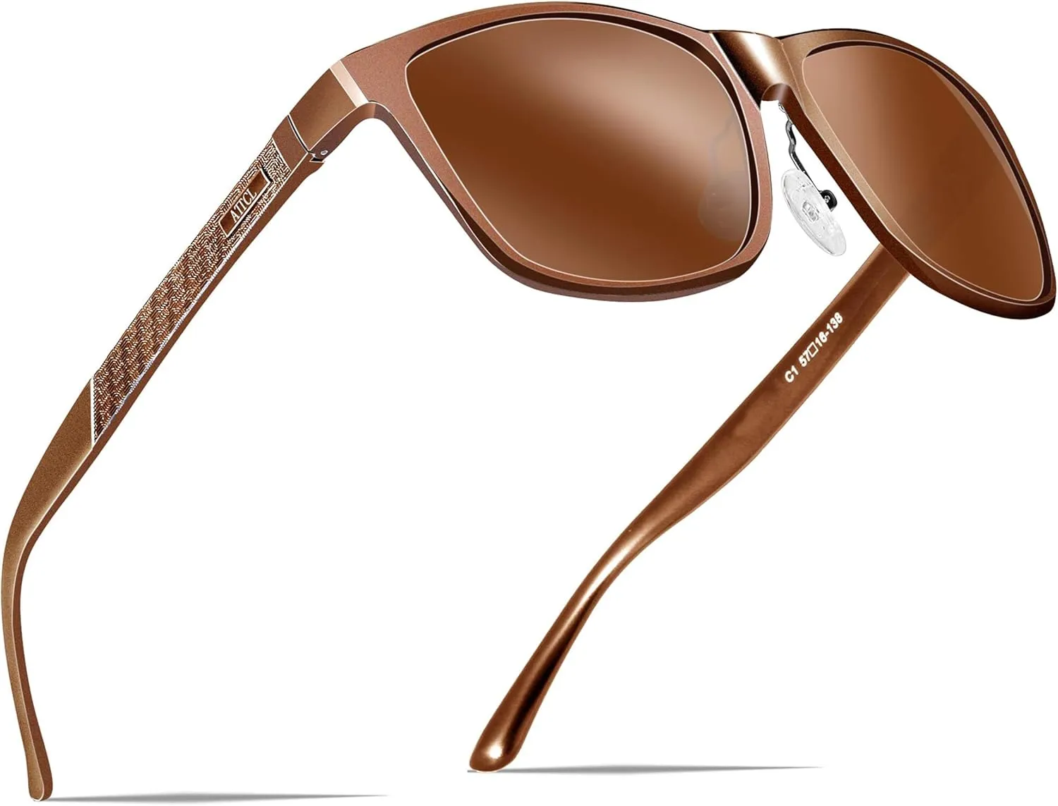 ATTCL Men's Retro Metal Frame Driving Polarized Sunglasses For Men Sun glasses