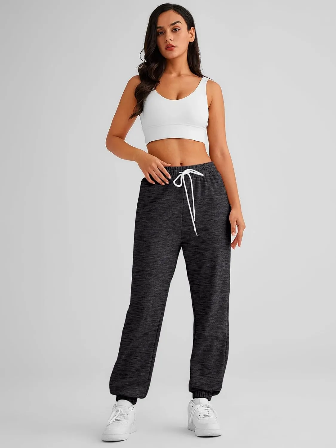 AUTOMET Women's Cinch Bottom Sweatpants Athletic Joggers Lounge Pants with Pockets
