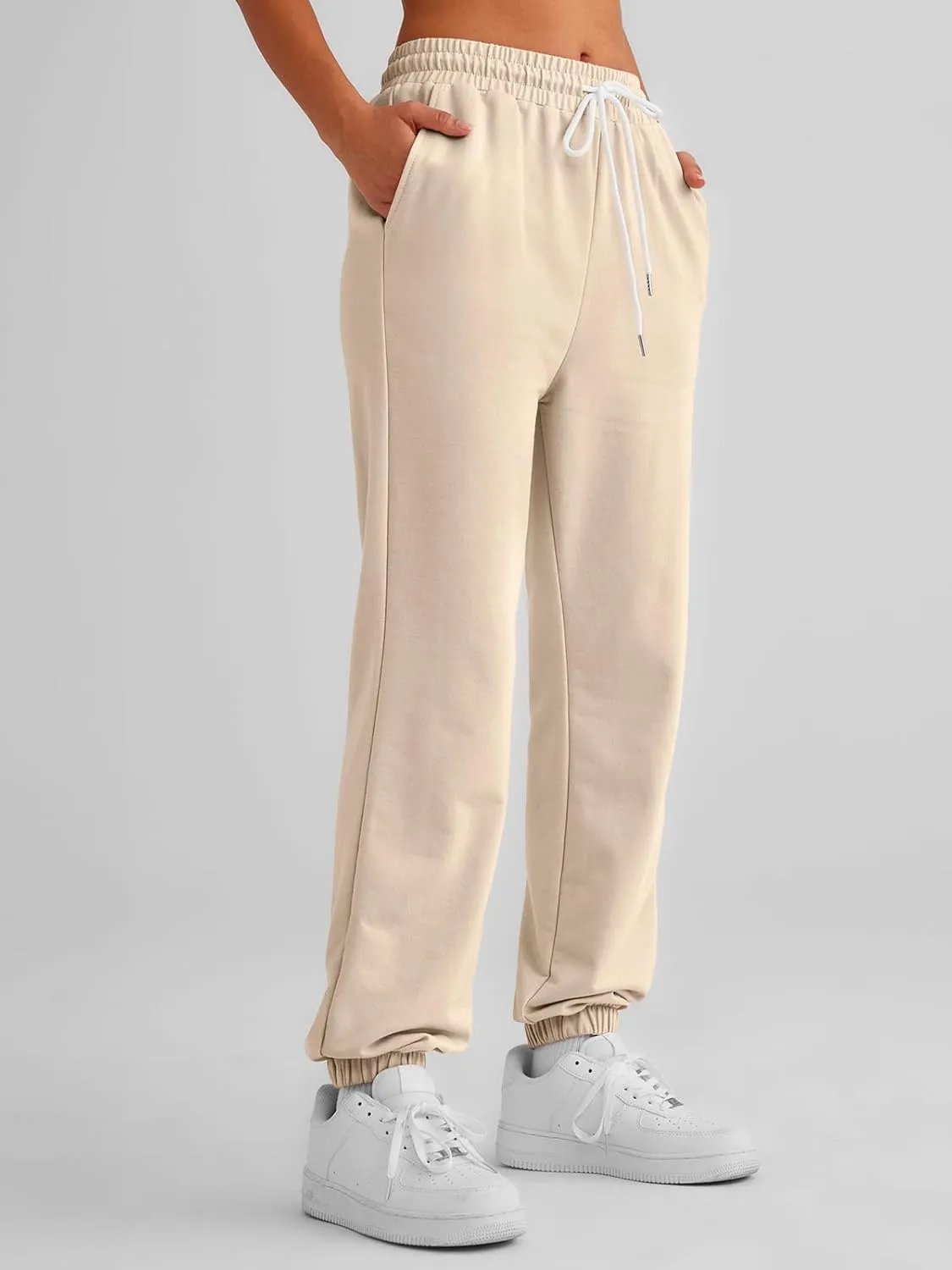 AUTOMET Women's Cinch Bottom Sweatpants Athletic Joggers Lounge Pants with Pockets