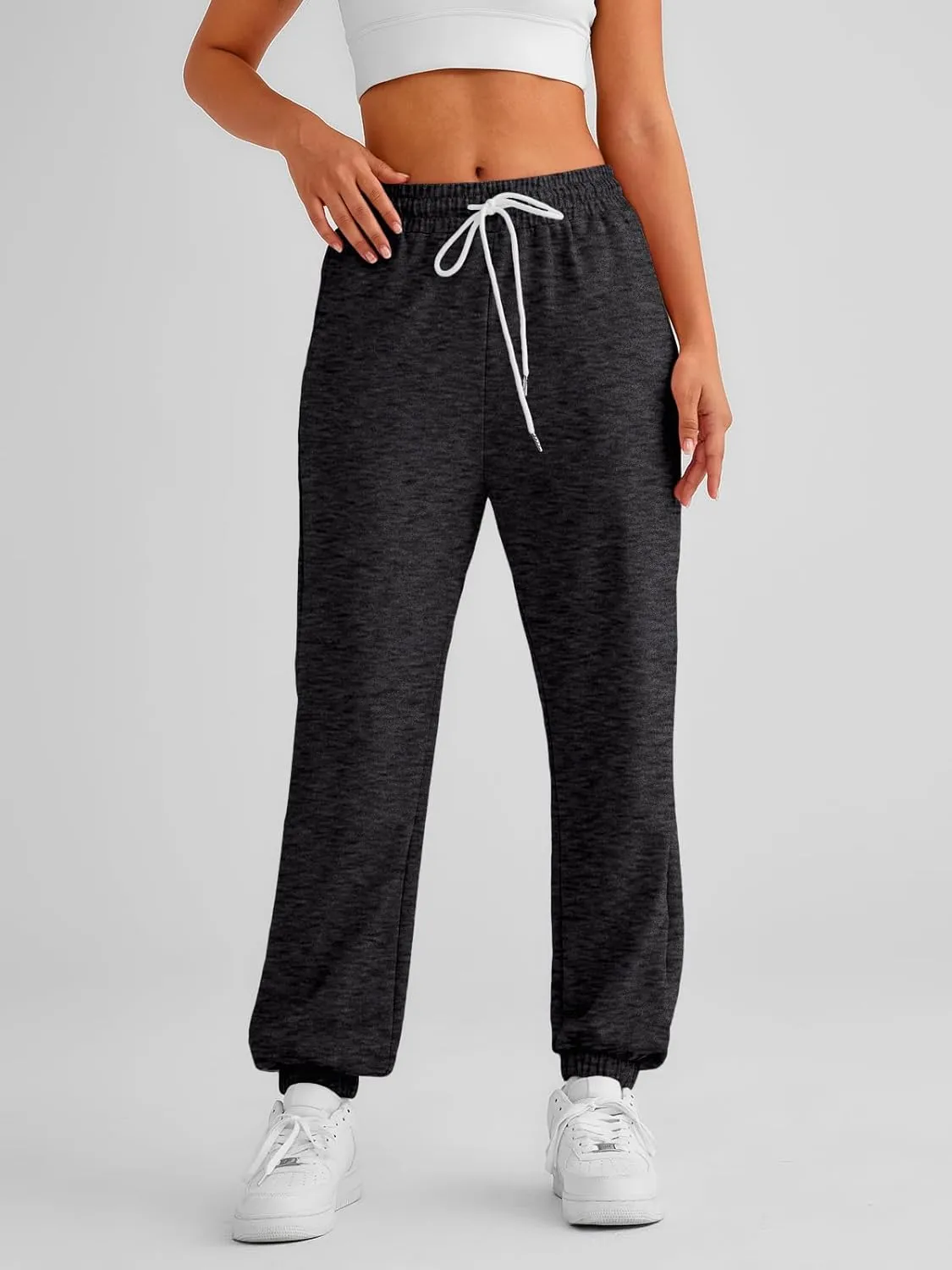 AUTOMET Women's Cinch Bottom Sweatpants Athletic Joggers Lounge Pants with Pockets