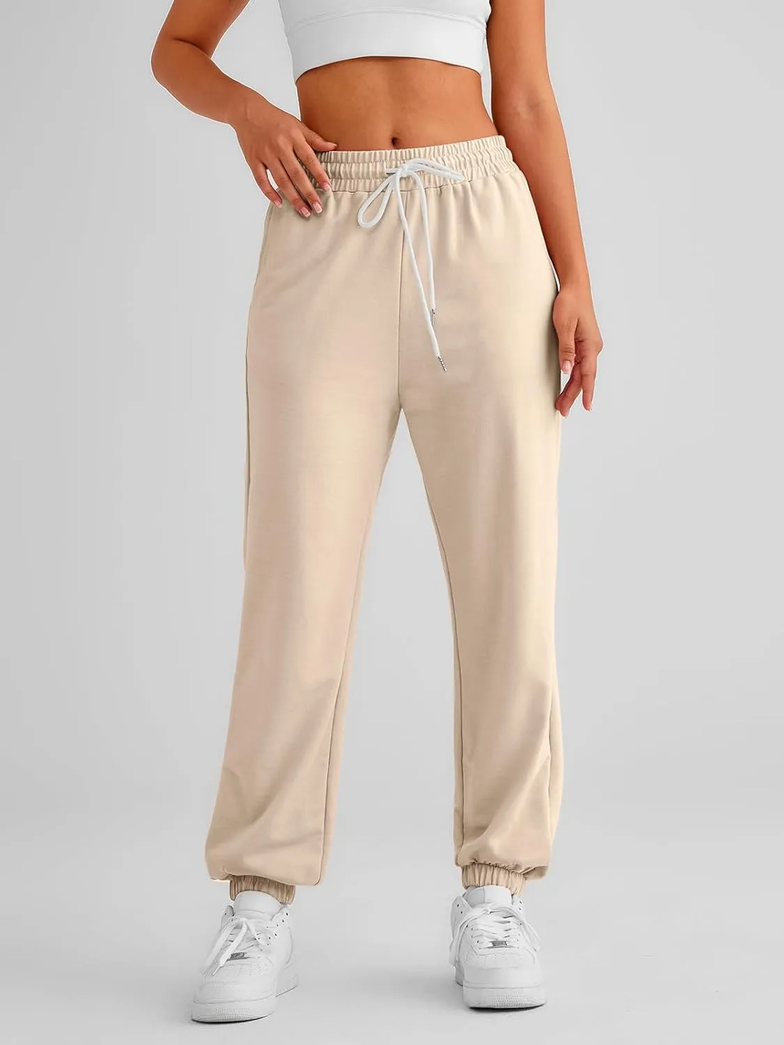 AUTOMET Women's Cinch Bottom Sweatpants Athletic Joggers Lounge Pants with Pockets