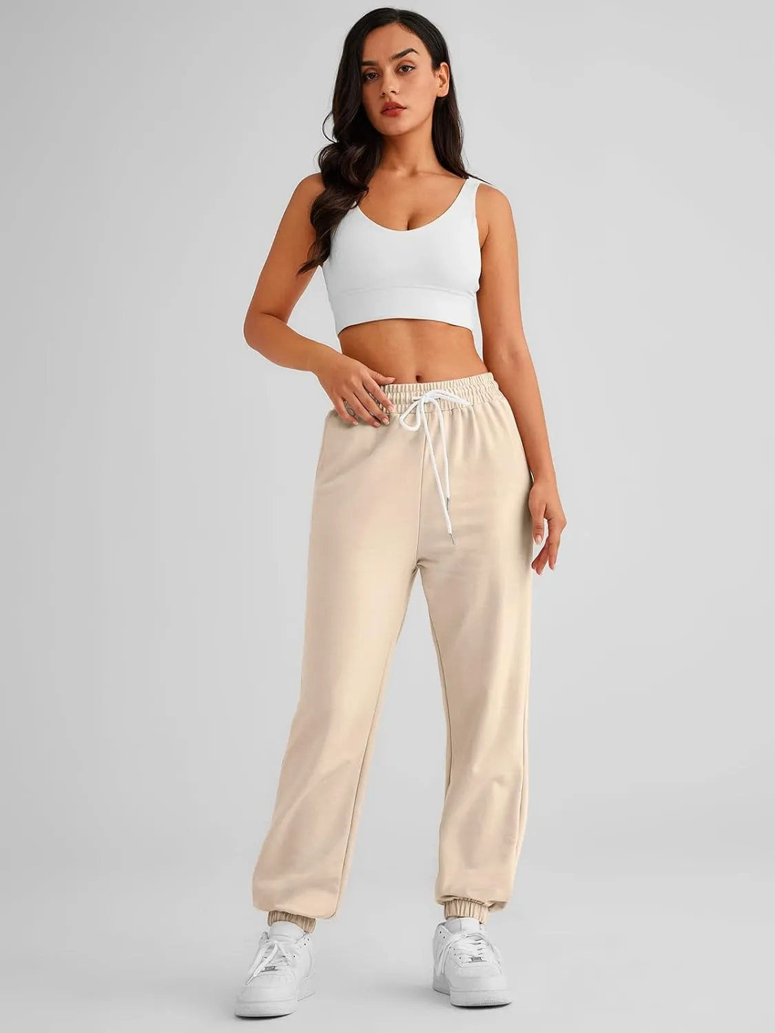 AUTOMET Women's Cinch Bottom Sweatpants Athletic Joggers Lounge Pants with Pockets