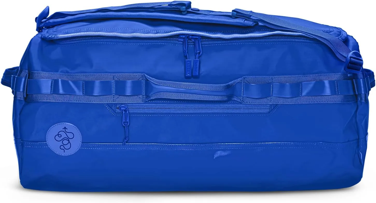 Baboon to the Moon Go-Bag Big Duffle Bag - Stylish, Compact, Large Travel Bag Lightweight, Durable, Water-Resistant for Men and Women (Blue)