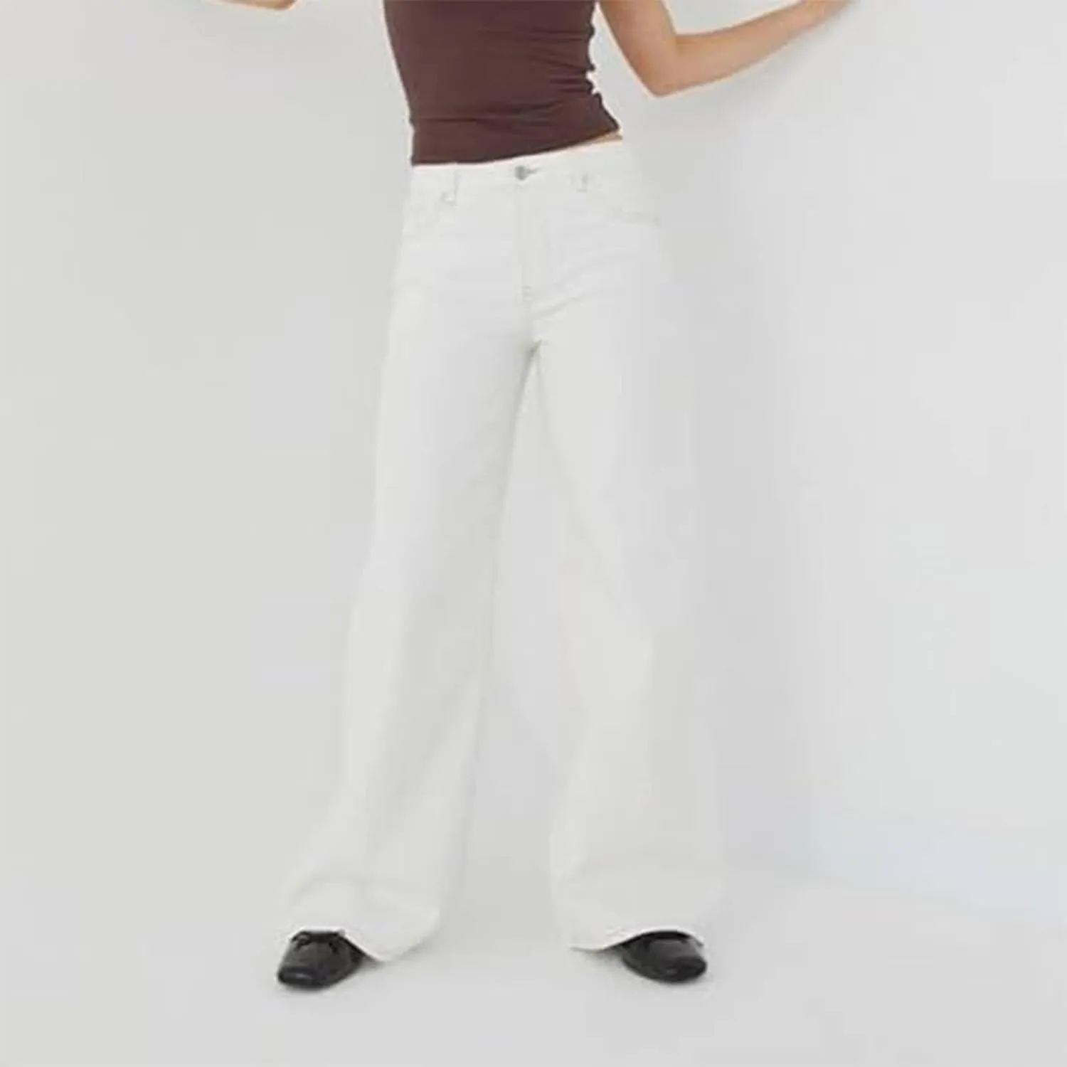 Baggy Wide Leg Jeans for Women Y2K Low Rise Straight Leg Boyfriend Denim Pants Teen Girls Vintage Casual Loose Jeans