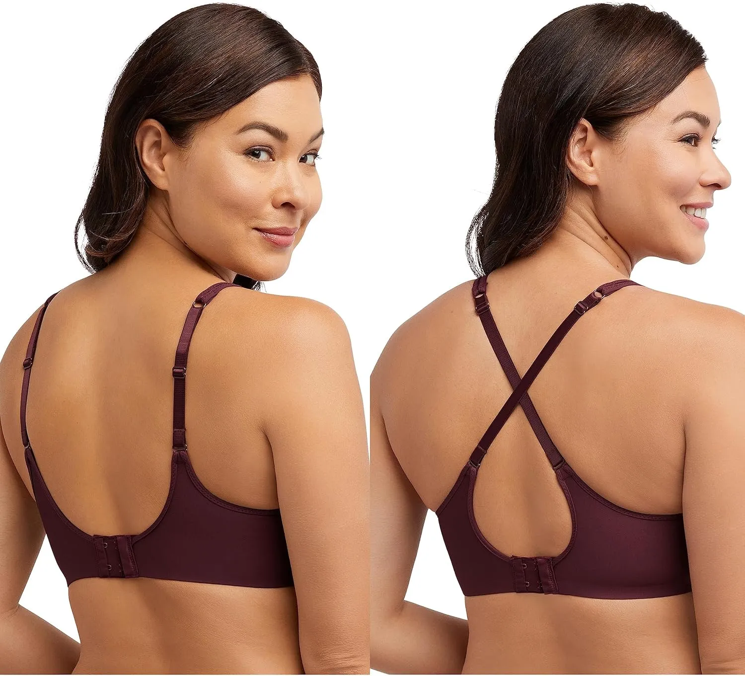 Bali Women's Underwire, One Smooth U Ultra Light T-Shirt, Convertible Bra