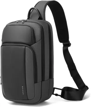BANGE Large Sling Bag for Men, Waterproof Crossbody Backpack for Men, Fashion Shoulder bags with Pad Compartment