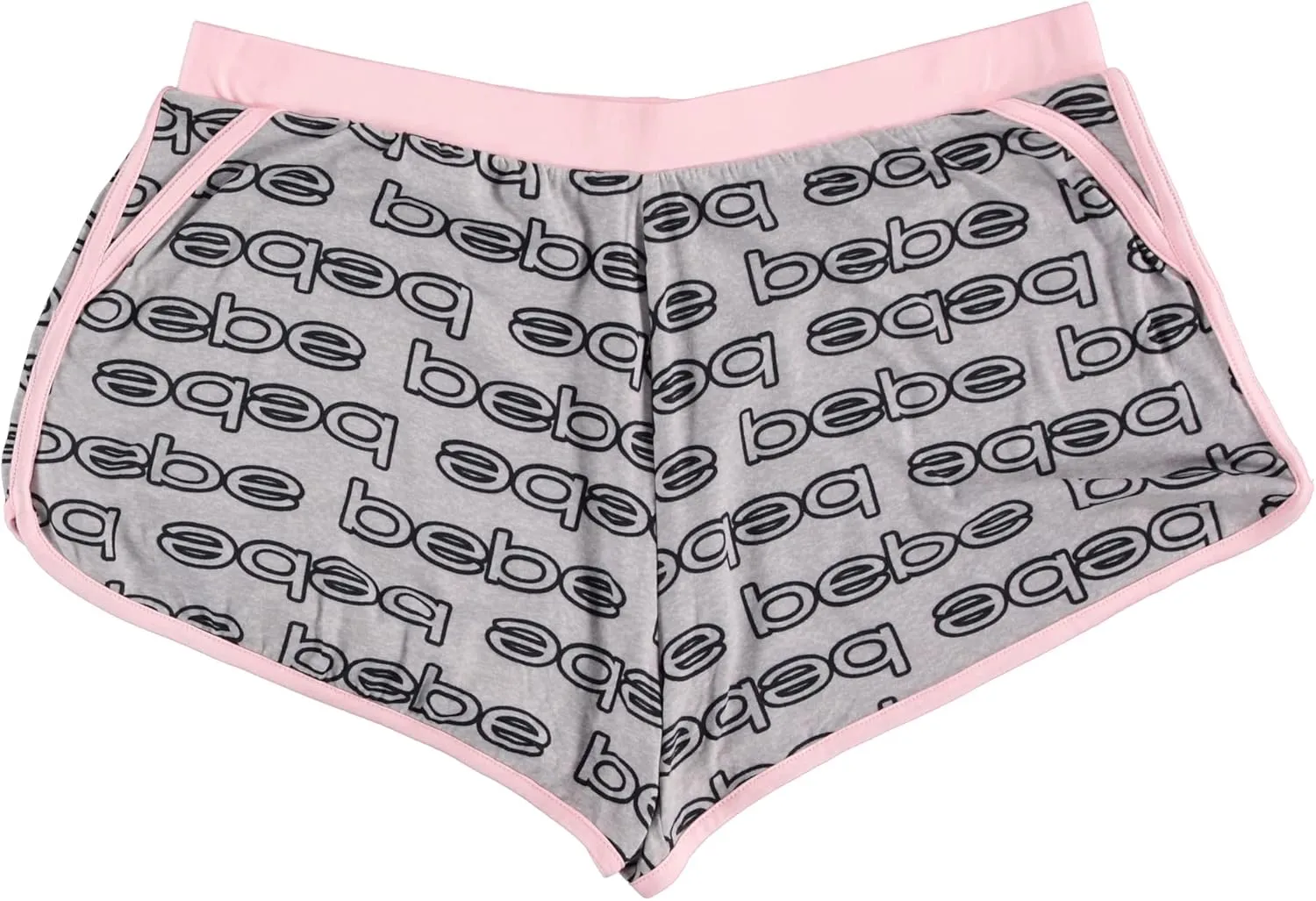 bebe Womens Pajama Shorts 2 Pack - Elastic Waist Sleepwear Lounge Yoga Shorts