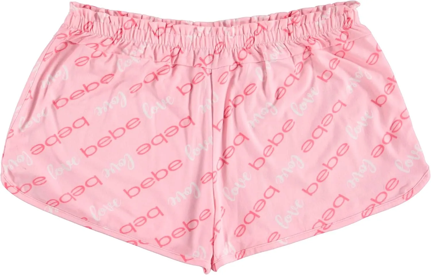 bebe Womens Pajama Shorts 2 Pack - Elastic Waist Sleepwear Lounge Yoga Shorts