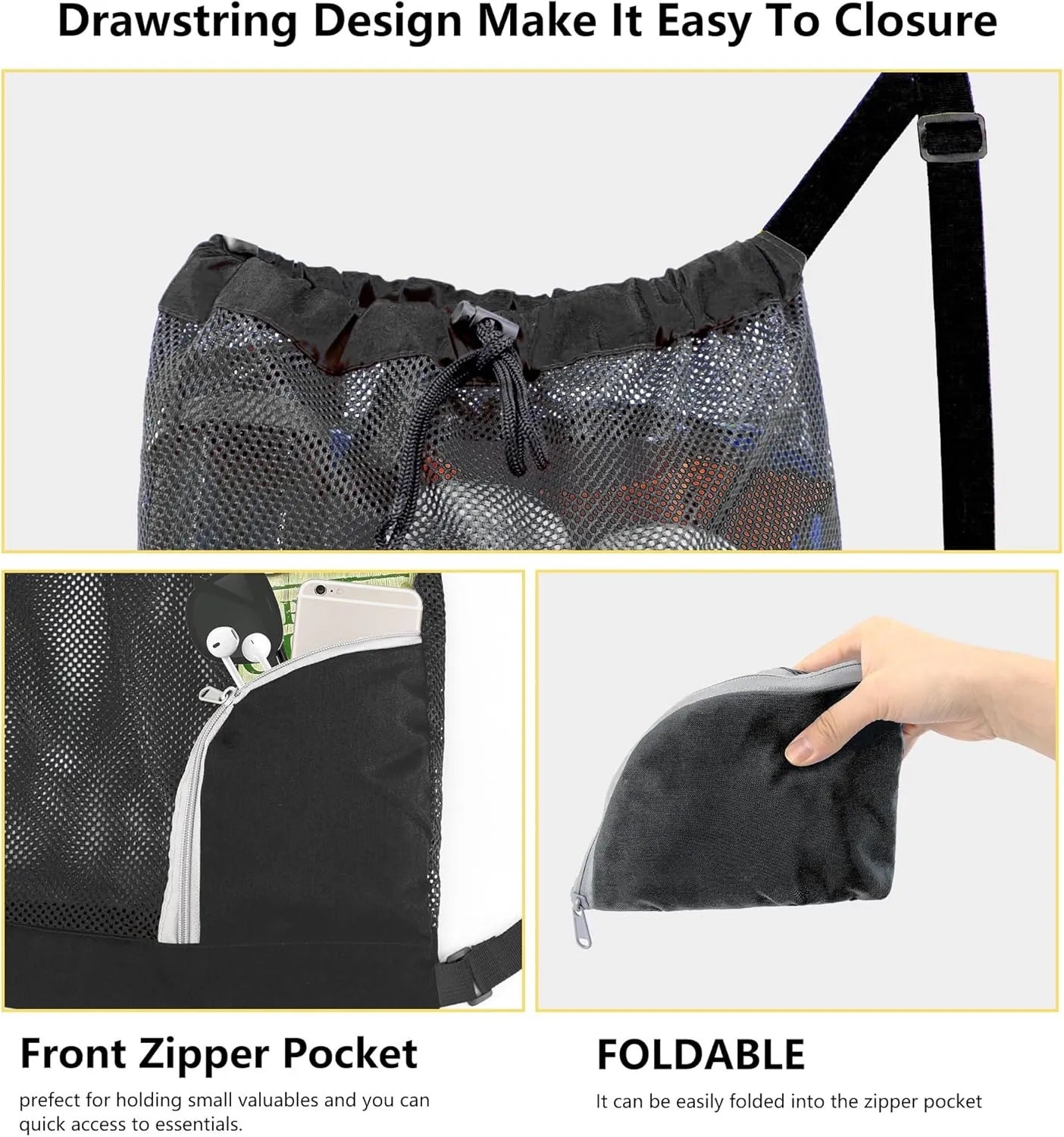 BeeGreen Drawstring Bags Backapck for Men Women Athletic Gym Sports Workout Beach Swim