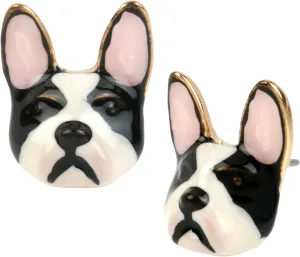 Betsey Johnson Bulldog Stud Earrings